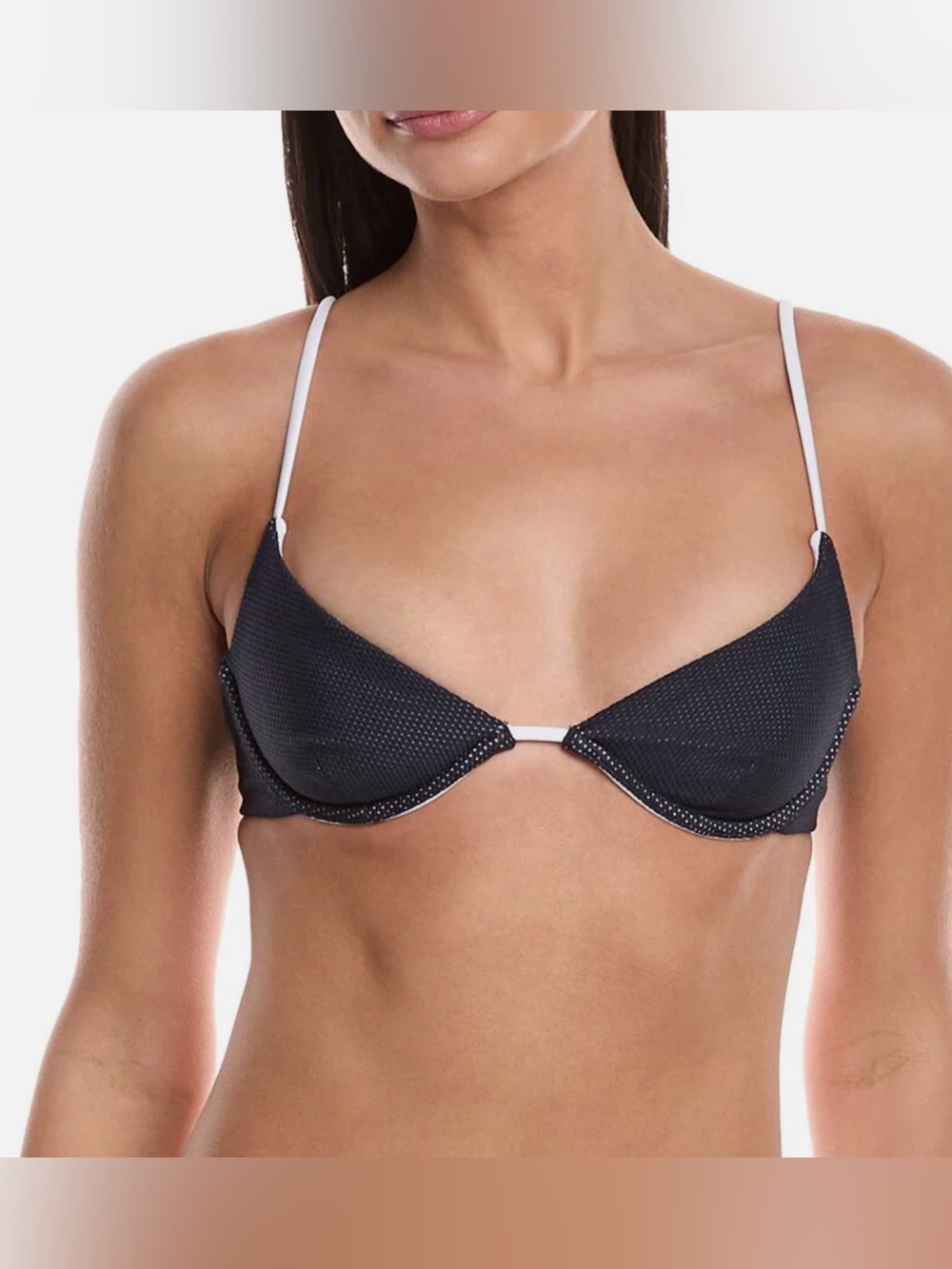 Onia Liana Crochet Mesh Bikini Top Large NWT